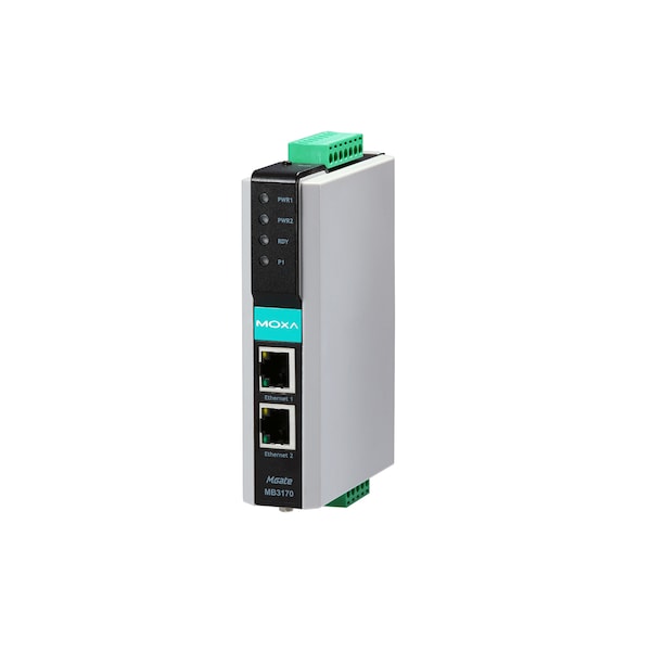 1Prt Rs-232/422/485 Advnc Modbus Tcp, Ser. Communication, Mgate Mb3170I